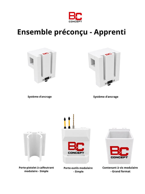 Apprenti - Ensemble préconçu - Nacelle Genie 1.30 po