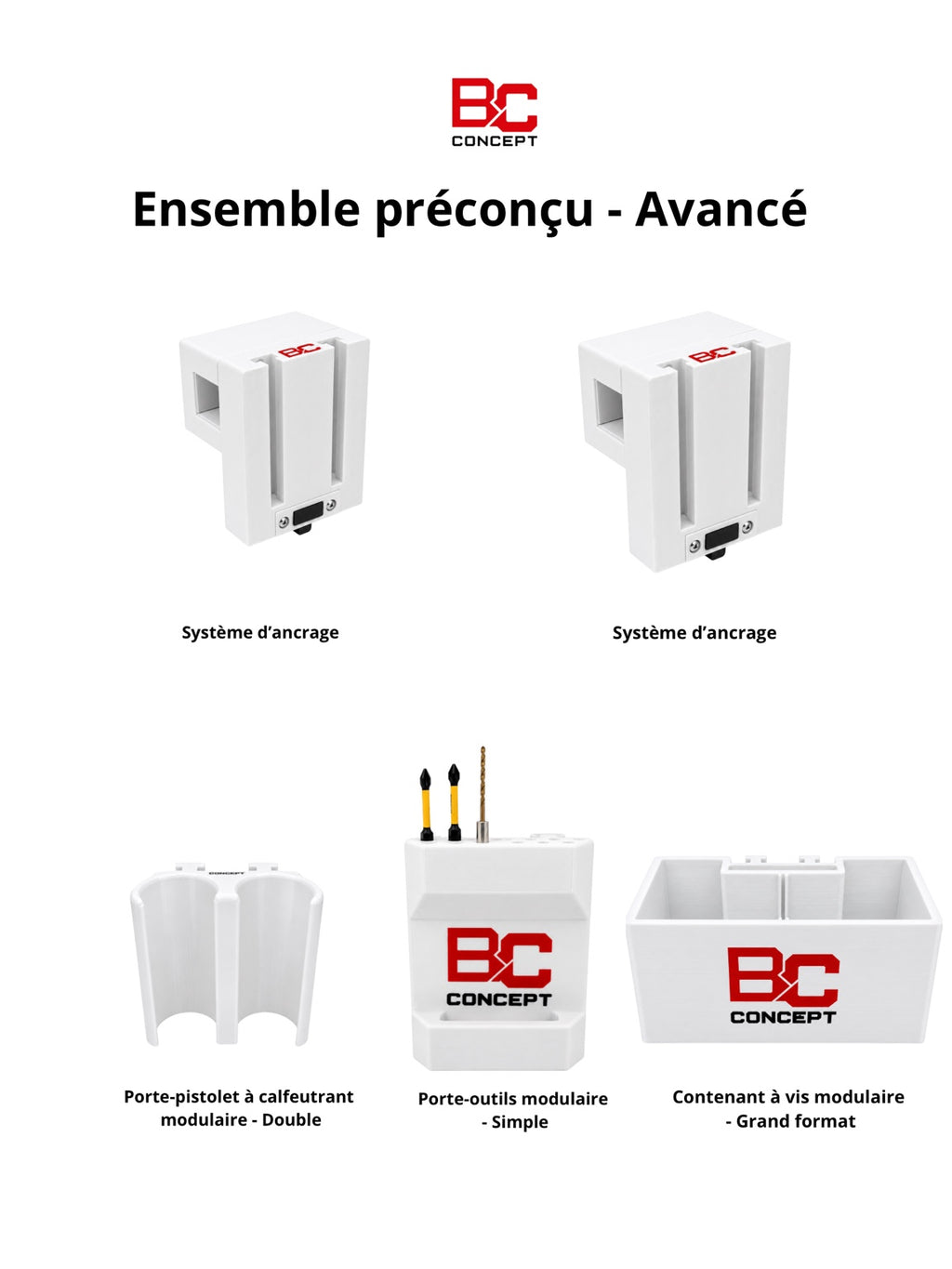 Avancé - Ensemble préconçu - Plateformes LGMG Ext. 1.55po