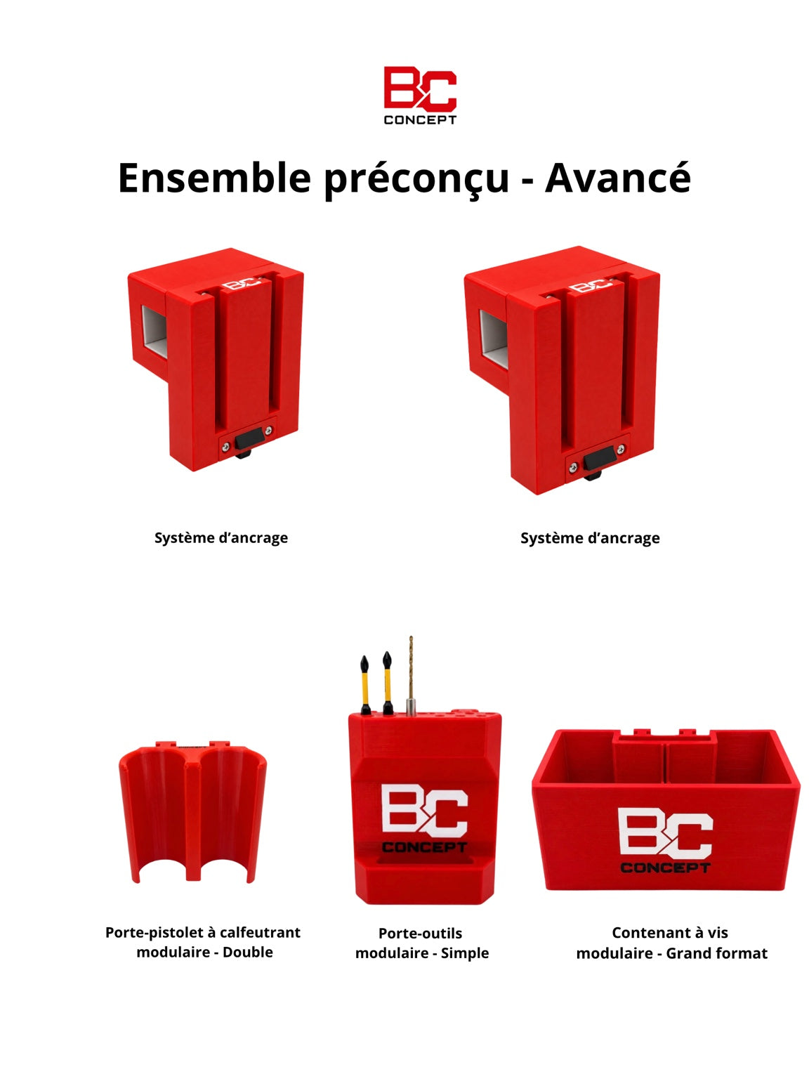 Avancé - Ensemble préconçu - Plateformes LGMG Ext. 1.55po